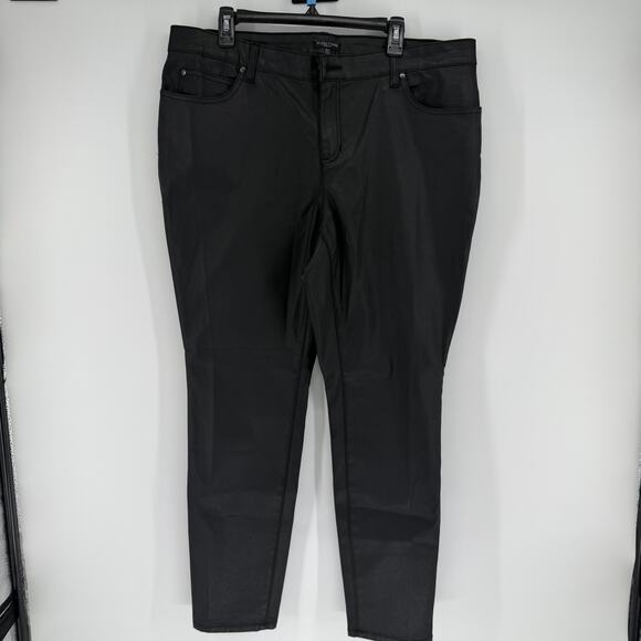 Eileen Fisher Pants - Eileen Fisher Women’s Black Faux Leather Retro Pants Size 16W